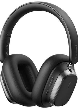 Наушники baseus bowie h1s bluetooth 5.2 с микрофоном, до 70 часов работы, черные