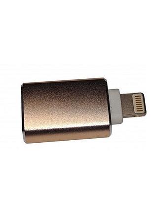 Переходник otg lightning-usb3.0 af value s1000 gold