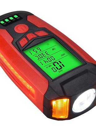 Велофара с компьютером и сигнализацией waterproof as0808-xpg+2led(yellow)+2cob(red)