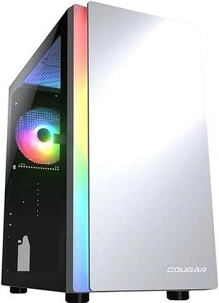 Корпус для пк cougar purity rgb white mini tower mini-itx microatx без блока живлення