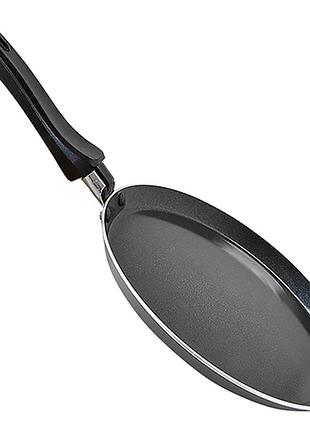 Сковорода stenson mh-0563 для блинов, керамическое покрытие, черная, ø24 см