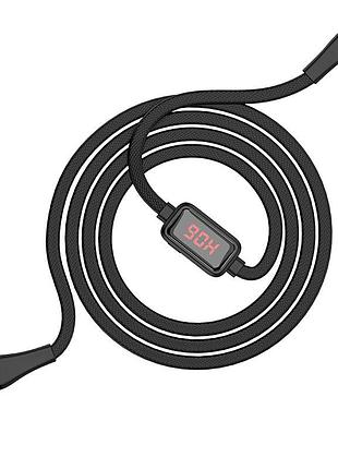 Кабель hoco lightning з таймером та дисплеєм s4 2.4а 1.2м