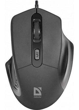 Мишка defender datum mb-347 дротова 4кн 1600dpi usb чорна