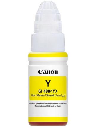 Чорнило для струменевого принтера canon gi-490 yellow 0666c001aa 70мл