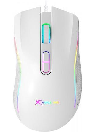 Миша комп'ютерна ігрова xtrike me gm-314wh 7200dpi дротова usb-a білий
