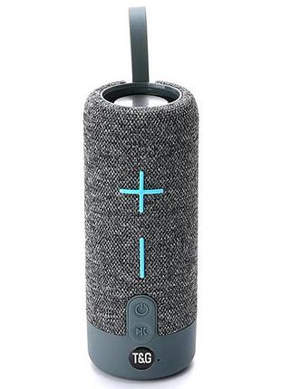 Портативная bluetooth-колонка tg619 speakerphone/радио/bluetooth 5.0/1200mah/2x5w/grey (00000010392)