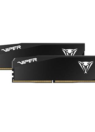 Оперативная память patriot viper elite 5 ultra dimm ddr5 32 гб 2×16 гб 6400 мгц cl32 черная (veu532g6432k)