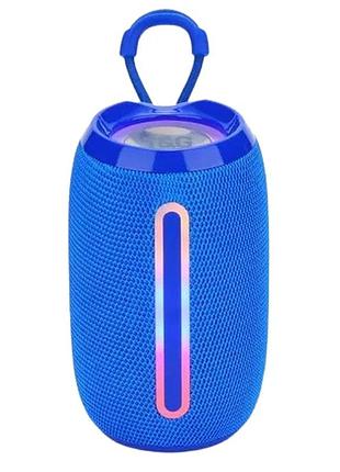 Портативная bluetooth-колонка tg653 usb/tf 5w с ремешком blue