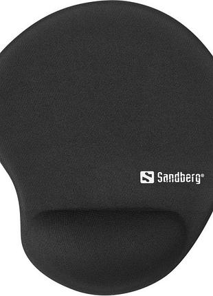 Коврик для компьютерной мыши sandberg gel mousepad, размеры 230х200х2 мм, черный (820-98)