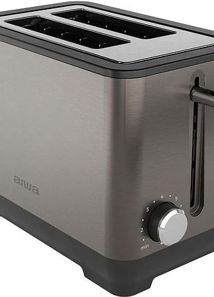 Тостер aiwa kotan abt-1000 коричневый 1000 вт 2 отделения 7 режимов функция размораживания (abt-1000)
