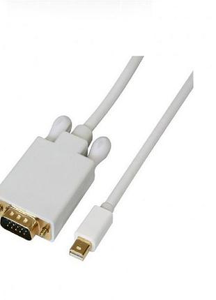 Кабель mini displayport m-vga m value s0125 1.8м белый
