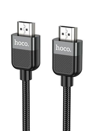 Кабель hoco us09 hdtv 2.0 male-to-male 4k hd data cable 2м black