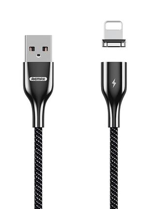 Кабель магнитный для подзарядки телефона, remax rc-158i apple lightning iphone 100 см 3a черный