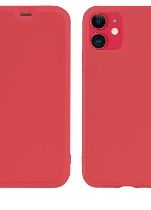Чехол-книга hoco colorful series liquid silicone для phone11 red