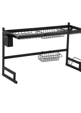 Сушка для посуду stenson r93505 сушка над раковиною 65 см black