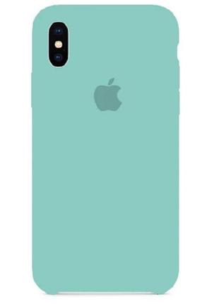 Чехол silicone case для iphone x/xs new sky blue матовый защитный
