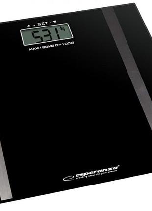 Весы напольные esperanza ebs018k samba black стеклянные 180кг