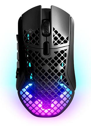Игровая мышка steelseries aerox 9 wireless, rgb, 18000 dpi, 18 кнопок, черная