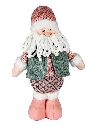 Новорічна декоративна фігура магічно-новорічна m17280 "santa snowman" у новорічному вбранні 42 см
