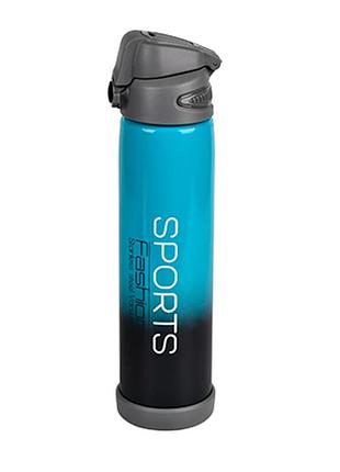 Термос stenson sports mt-3892-1.0 1 л с чашкой синий