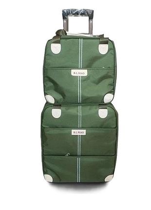 Сумка-валіза stenson r95587-gr (38x43 см / 31.5x34 см, 2 шт, зелена)