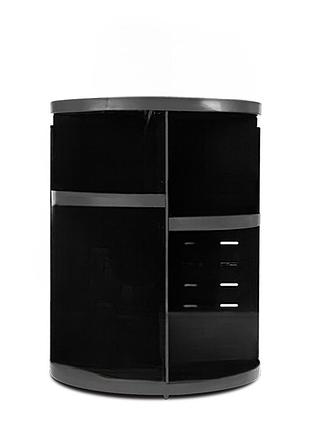 Косметический органайзер stenson r97135 вращающийся 360° пластик 21.5×28×4.5 см черный