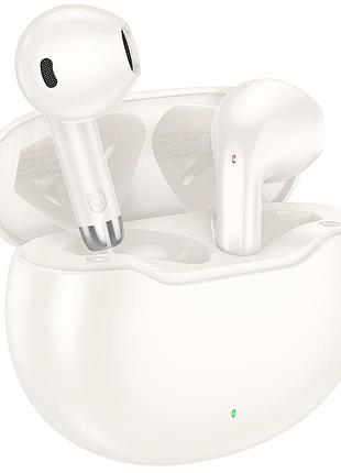 Навушники бездротові hoco ew61 june true wireless bt headset 40 / 320 mah milky white