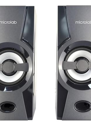 Компьютерные колонки microlab b-15, 2.0, 6 вт, usb, черные