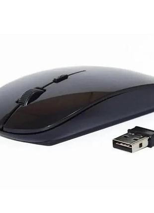 Мышь компьютерная беспроводная тонкая wireless mouse g 132 2.4ghz black