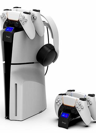 Док-станція ipega ps5 slim rainbow bridge dual charge pg-p5s016