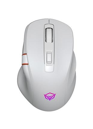 Игровая мышка meetion gw32 с подсветкой 8000dpi комбинированное белое подключение