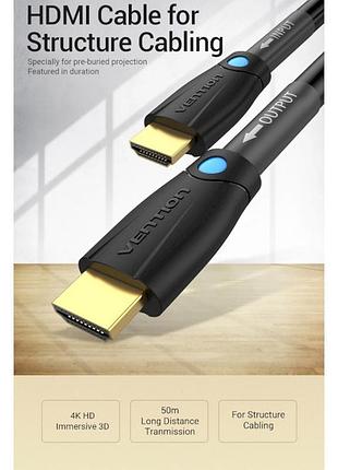 Кабель для передачи данных vention structure cabling engineering hdmi m-m v2.0 10м черный (aambl) 5