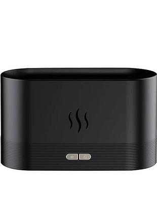 Увлажнитель воздуха kinscoter dq-701 180 мл с имитацией пламени black