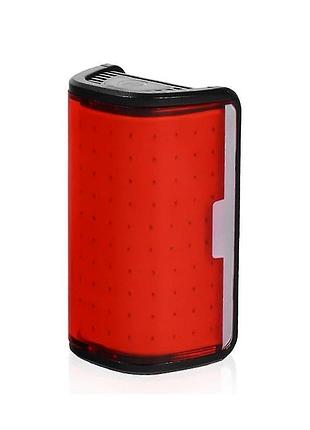 Велоліхтар задній вигнутий wqb-514-cob (white/red) waterproof/li-ion/usb-c