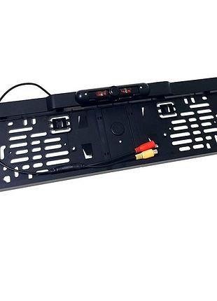 Камера заднього виду у рамці номерного знака бездротова european license plate parking sensor 8012