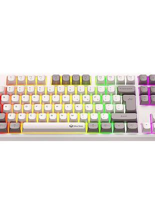 Клавіатура ігрова meetion mk14 bluetooth 5.0 2.4g usb-c з rgb-підсвічуванням акумулятор 4000 ма·год біла (mk14w)