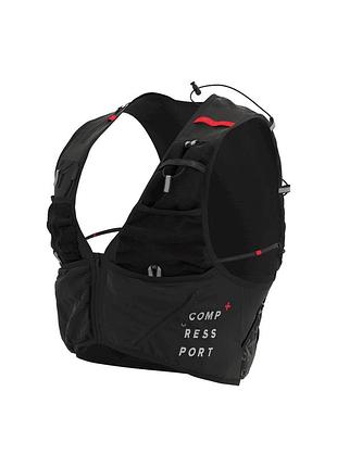 Рюкзак-жилетка під жорсткі фляги compressport ultrun s pack evo 15, м black