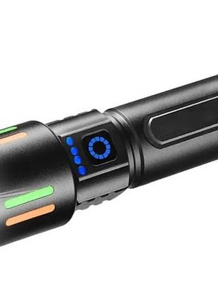 Фонарь ручной аккумуляторный bl-611-tg черный