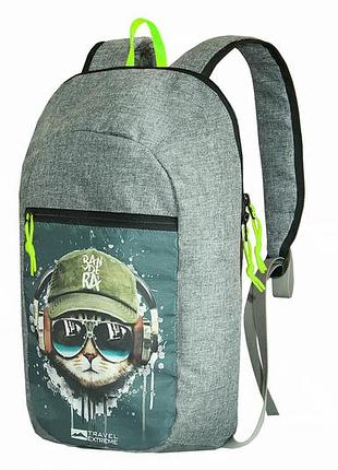 Рюкзак на молнии travel extreme go 10l кот