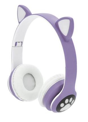 Наушники беспроводные bluetooth cat vzv-28m 9043 фиолетовый