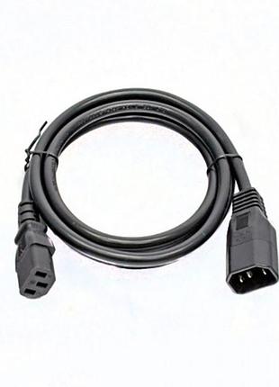 Кабель питания с13-c14 kingda pc6063-1.8m 1.8м 1.5мм2 компьютер-монитор