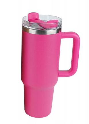 Термобутылка stenson 1180 мл flowstate pink с крышкой для спорта и повседневного использования