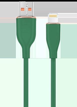 Кабель питания и синхронизации cablexpert lightning, usb, 1.5 м, зеленый