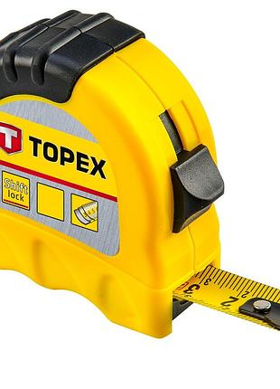 Рулетка topex 27c308, 8 м×25 мм, с фиксатором ленты