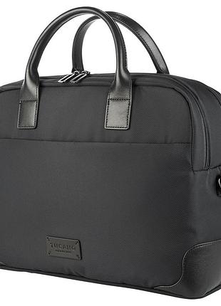 Сумка для ноутбука tucano fine bfine15 bk 15.6"-16" нейлон шкіра з плечовим ременем чорна
