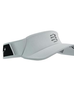 Козырек для бега compressport visor ultralight, white/black