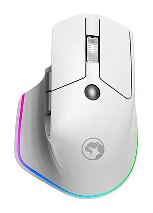 Миша комп'ютерна ігрова marvo wireless mouse g803w rgb-підсвічування bluetooth / 2.4g / type-c 1600-4000dpi білий