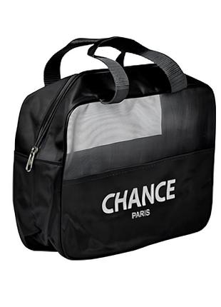 Косметичка дорожная органайзер stenson chance 26×18×9.5 см с прозрачной вставкой черный (r33412)