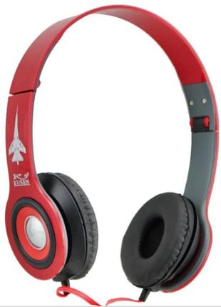 Наушники проводные kusen ks-611 120см red