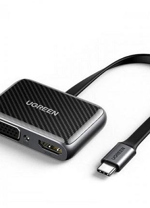 Переходник usb 2.0 hdmi/vga hdmi 1.4b ugreen cm303 70549 support 3d/4kх2k 30hz/vga 1080p 60hz черный